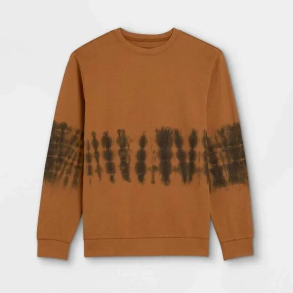 Crewneck Sweatshirt Black And Brown Tie Dye Sweatshirt Original